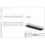 Чертеж Биокамин STAND 1200 Черный / Белый (SteelHeat)
