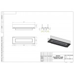 Чертеж Биокамин STAND 600 Черный / Белый (SteelHeat)