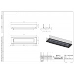 Чертеж Биокамин STAND 700 Черный / Белый (SteelHeat)