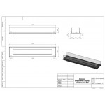 Чертеж Биокамин STAND 900 Черный / Белый (SteelHeat)