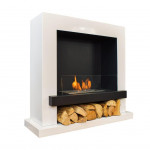  Биокамин STARCK Белый / Черный (SteelHeat)