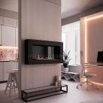 Интерьер Биокамин WALL GRAND 900 (SteelHeat)