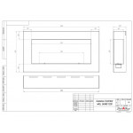 Чертеж Биокамин WALL GRAND 1200 (SteelHeat)