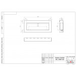 Чертеж Биокамин WALL GRAND 1500 (SteelHeat)