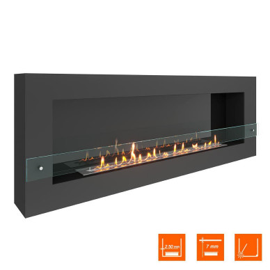 Биокамин WALL GRAND 1800 (SteelHeat)