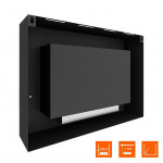 Сзади Биокамин WALL GRAND 900 (SteelHeat)