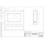 Чертеж Биокамин WALL GRAND 900 (SteelHeat)