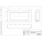 Чертеж Биокамин WALL LONG 1200 (SteelHeat)