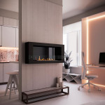 Интерьер Биокамин WALL LONG 1500 (SteelHeat)