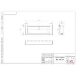 Чертеж Биокамин WALL LONG 1500 (SteelHeat)