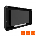 Сзади Биокамин WALL LONG 900 (SteelHeat)