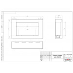 Чертеж Биокамин WALL LONG 900 (SteelHeat)