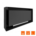 Сзади Биокамин WALL ONE 1100 (SteelHeat)