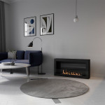 Интерьер Биокамин WALL ONE 1400 (SteelHeat)