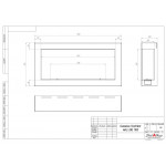 Чертеж Биокамин WALL ONE 1100 (SteelHeat)