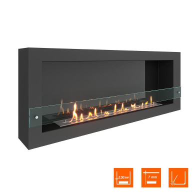 Биокамин WALL ONE 1400 (SteelHeat)