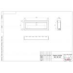 Чертеж Биокамин WALL ONE 1400 (SteelHeat)