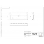 Чертеж Биокамин WALL ONE 1700 (SteelHeat)