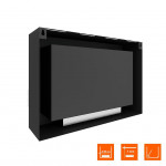 Сзади Биокамин WALL ONE 800 (SteelHeat)