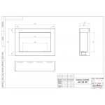 Чертеж Биокамин WALL ONE 800 (SteelHeat)