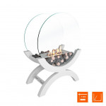 Белый Биокамин WOOD 600 (7 цветов) (SteelHeat)