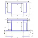 Чертеж Камин DAYTONA ECF (Stimlex)