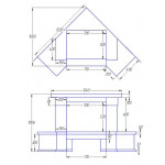Чертеж Камин DAYTONA LC90C (Stimlex)