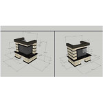 Чертеж Камин STELLA CWTRAC (Stimlex)