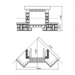 Чертеж Камин Beaurivage с деревяной балкой (Supra-Russia)