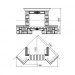 Чертеж 3 Камин BOLERO (Supra-Russia)