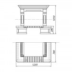 Чертеж Камин Charleston (Supra-Russia)