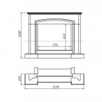 Чертеж Камин Rochefort (Supra-Russia)