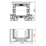 Чертеж Камин SARDANE (Supra-Russia)