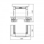  Камин TALENCE с деревяной балкой (Supra-Russia)