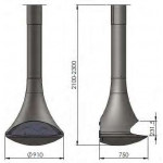 Чертеж Камин DORIA FRONTAL (Traforart)