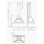 Чертеж Камин ADMETO FRONTAL VERTICAL (Traforart)