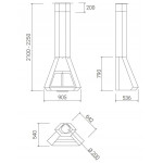 Чертеж Камин ARION Frontal (Traforart)