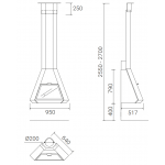 Чертеж Камин ARION Rincon (Traforart)
