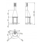 Чертеж Камин ARLET FRONTAL (Traforart)