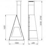Чертеж Камин BREDA (Traforart)
