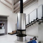 Inox со стеклом Камин DIAMANTE INOX (Traforart)