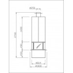 Чертеж Камин DIAMANTE (Traforart)