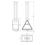 Чертеж Камин EQUIL Frontal (Traforart)