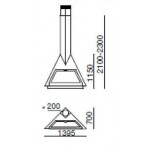 Чертеж Камин FOXI FRONTAL (Traforart)