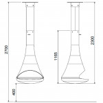 Чертеж Камин HESTIA (Traforart)