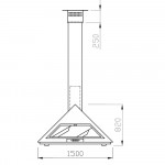 Чертеж Камин MADRID Frontal (Traforart)
