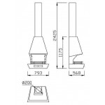 Чертеж Камин RAC (Traforart)