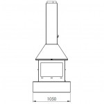 Чертеж 2 Камин SANDRA CENTRAL (Traforart)