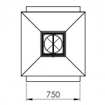 Чертеж 3 Камин SANDRA CENTRAL (Traforart)