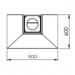 Чертеж 3 Камин SANDRA FRONTAL (Traforart)